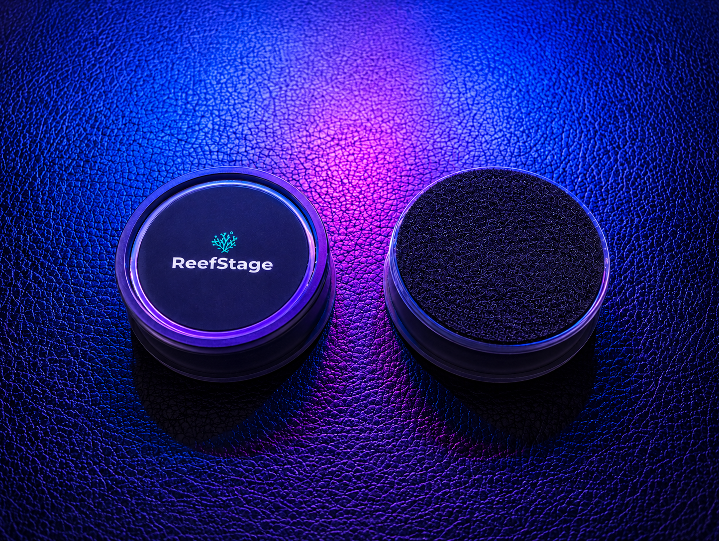 ReefStage GlowRack – Magnetisches Korallen Frag Rack fluoreszierend für Meerwasseraquarium (10 Slots, bis 15 mm Glas)